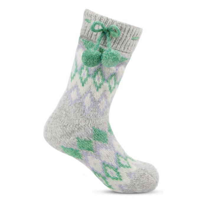 totes toasties® Ladies Fair Isle Chenille Slipper Socks Fair isle Extra Image 3
